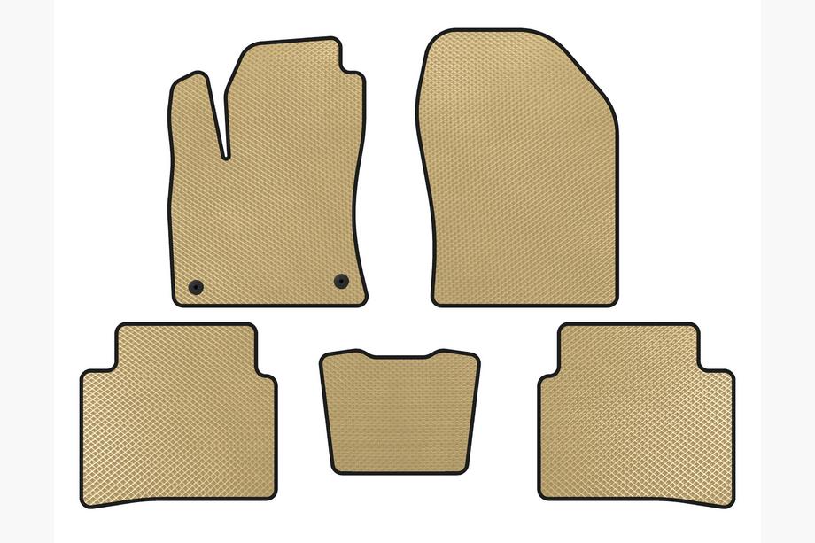 Toyota Prius 2015-2022 EVA Floor Mats (LB, Beige) Image
