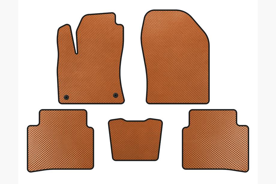 Toyota Prius 2015-2022 EVA Floor Mats (LB, Orange) Image