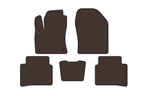 Toyota Prius 2015-2022 Rubber Floor Mats Carsuit (LB, Brown) photo 1