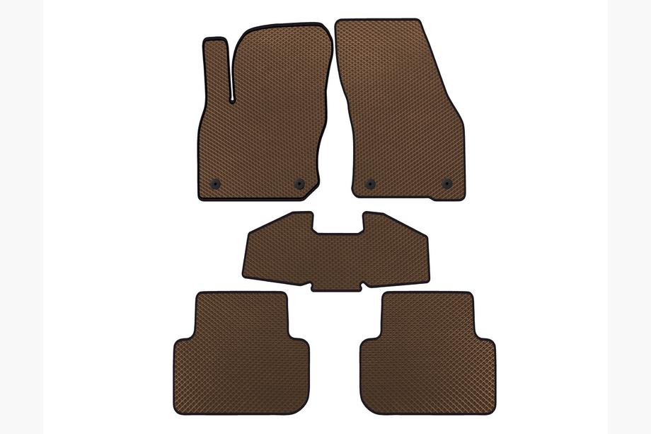 Volkswagen Tiguan 2023- EVA Floor Mats (Brown) Image