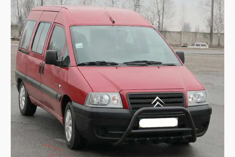 Fiat Scudo 1996-2007 Bull Bar WT003 Black Stainless Steel Image