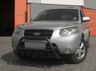 Hyundai Santa Fe 2 2006-2012 Bull Bar WT003 Black (Stainless Steel) photo 3