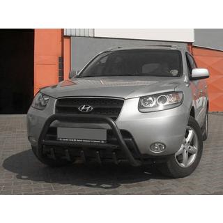 Bull Bar WT003 Black (Stainless Steel) Hyundai Santa Fe 2 2006-2012 photo 3