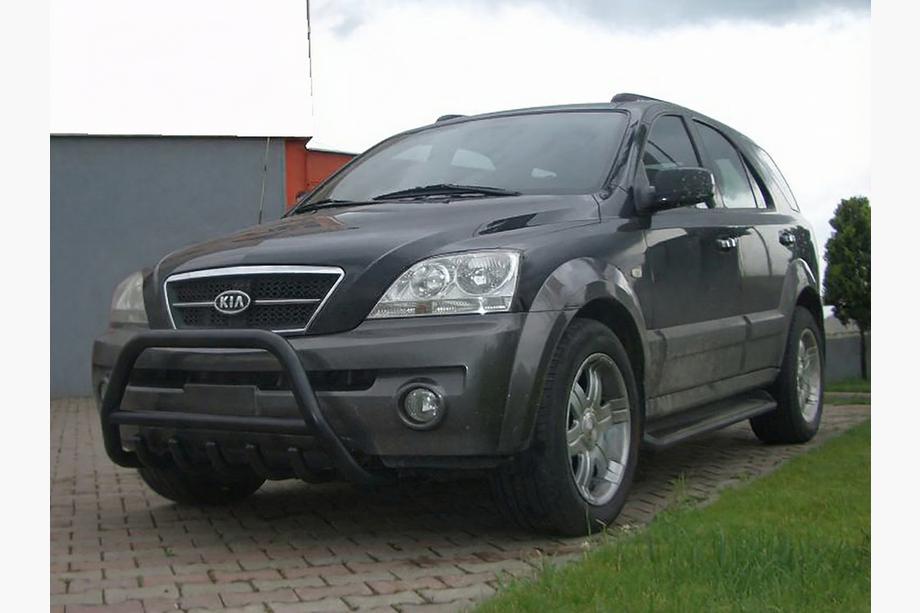 Kia Sorento I BL 2002-2009 Bull Bar WT003 Black (Stainless Steel) Image