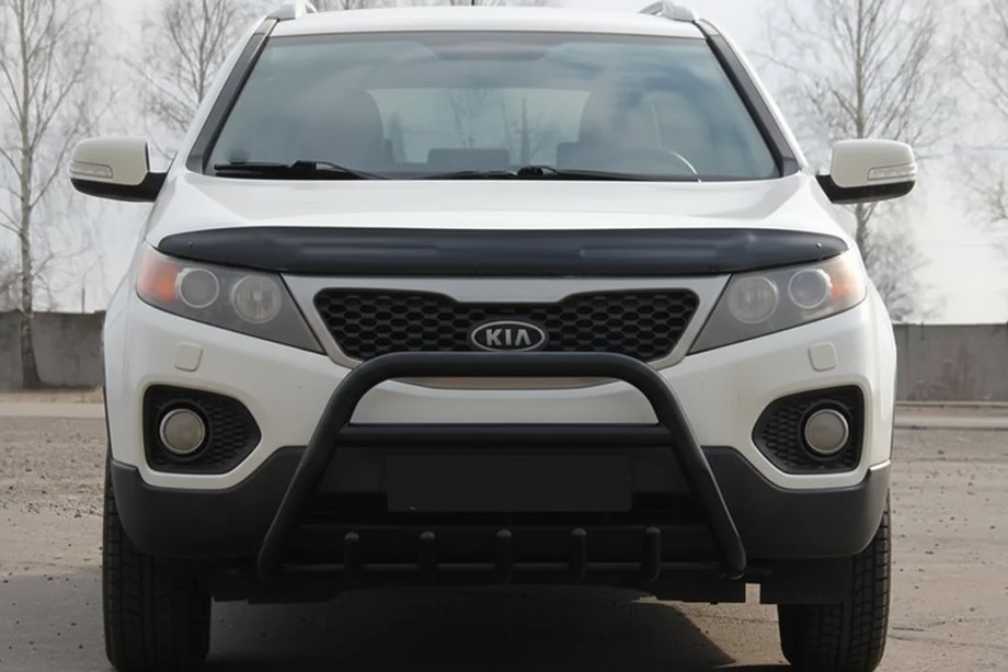Kia Sorento II XM 2009-2014 Bull Bar WT003 Black (Stainless Steel) Image