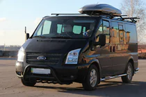 Ford Transit 2000–2014 Bull Bar WT003 Black (2006-2014, Stainless Steel) photo 4