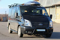 Ford Transit 2000–2014 Bull Bar WT003 Black (2006-2014, Stainless Steel) photo 1