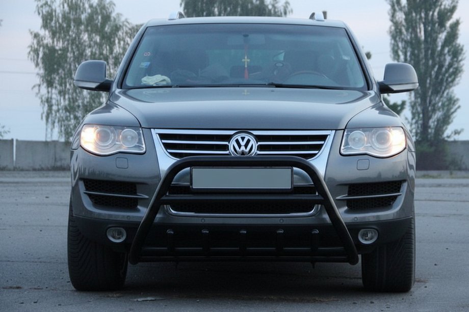 Volkswagen Touareg 2002–2010 Bull Bar WT003 Black Special (Stainless Steel) Photo 5