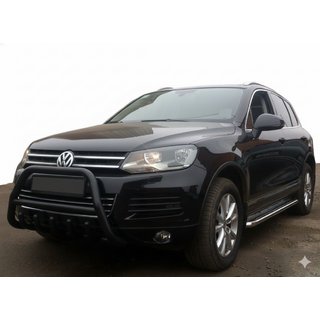 Bull Bar WT003 Black Stainless Steel Volkswagen Touareg 2010-2018 photo 3
