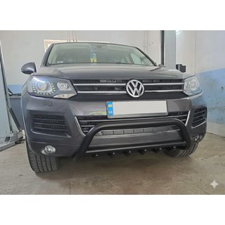 Bull Bar WT003 Black Stainless Steel Volkswagen Touareg 2010-2018 photo 4