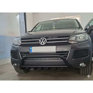 Bull Bar WT003 Black Stainless Steel Volkswagen Touareg 2010-2018 photo 1