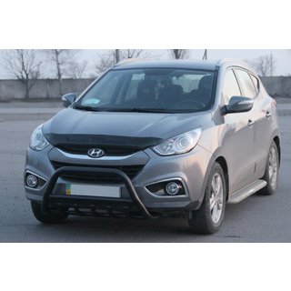 Front Bar WT003 Black (Stainless Steel) Hyundai IX-35 2010-2015 photo 1