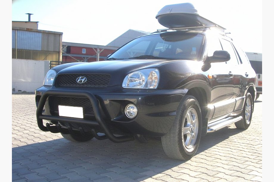 Hyundai Santa Fe 1 2000-2006 Bull Bar WT003 Black (Stainless Steel) Image