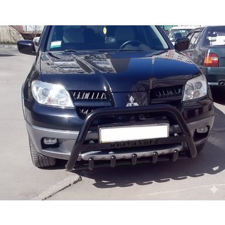 Bull Bar WT004 Black (Stainless Steel) Mitsubishi Outlander 2001-2006 photo 1