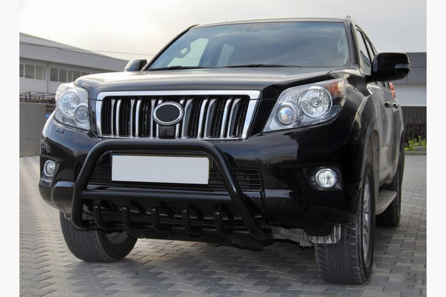 Toyota Land Cruiser Prado 150 2009-2023 Bull Bar WT003 Black Stainless Steel Image