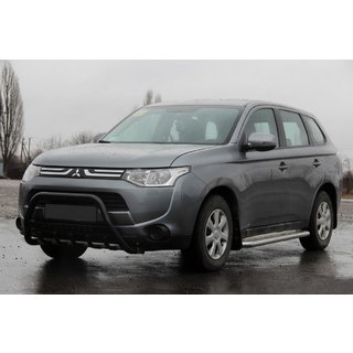Bull Bar WT004 Black (Stainless Steel) Mitsubishi Outlander 2012-2021 photo 1