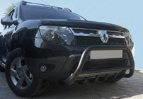 Renault Duster 2008–2017 Bull Bar without Logo WT003 Black (Stainless Steel) photo 3