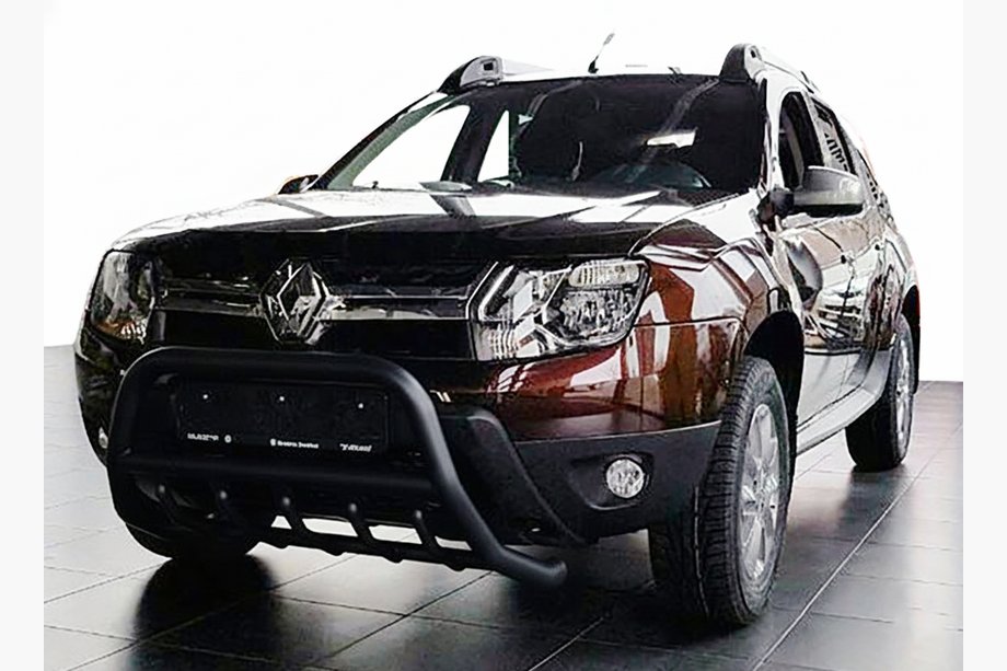 Renault Duster 2008–2017 Bull Bar without Logo WT003 Black (Stainless Steel) Image