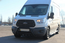 Ford Transit 2014- Bull Bar WT003 Black (Stainless Steel) photo 3