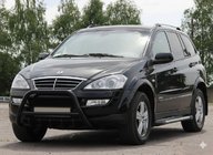 SsangYong Action 2005-2018 Bull Bar WT003 Black Stainless Steel photo 3