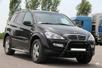 SsangYong Action 2005-2018 Bull Bar WT003 Black Stainless Steel photo 1