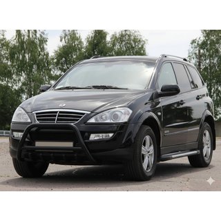 Bull Bar WT003 Black Stainless Steel SsangYong Action 2005-2018 photo 3