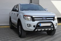 Ford Ranger 2011–2022 Front Guard WT003 Black (Stainless Steel) photo 3