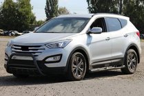 Hyundai Santa Fe 3 2012-2018 Front Bar WT003 Black (Stainless Steel) photo 1