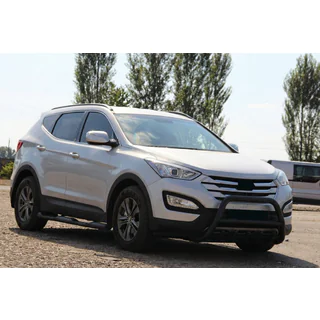 Front Bar WT003 Black (Stainless Steel) Hyundai Santa Fe 3 2012-2018 photo 4