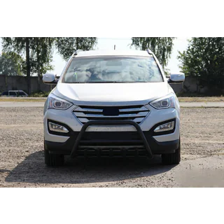 Front Bar WT003 Black (Stainless Steel) Hyundai Santa Fe 3 2012-2018 photo 3