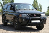 Mitsubishi Pajero Sport 1996-2007 Bull Bar WT003 Black Stainless Steel photo 1