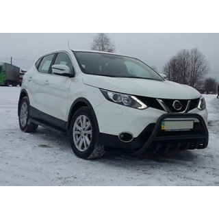Bull Bar WT003 Black Stainless Steel Nissan Qashqai 2014-2021 photo 1