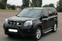 Nissan X-trail T31 2007-2014 Front Guard WT003 Black (Stainless Steel) photo 1