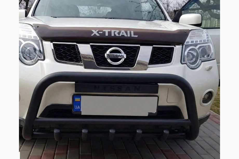 Nissan X-trail T31 2007-2014 Front Guard WT003 Black (Stainless Steel) Photo 8