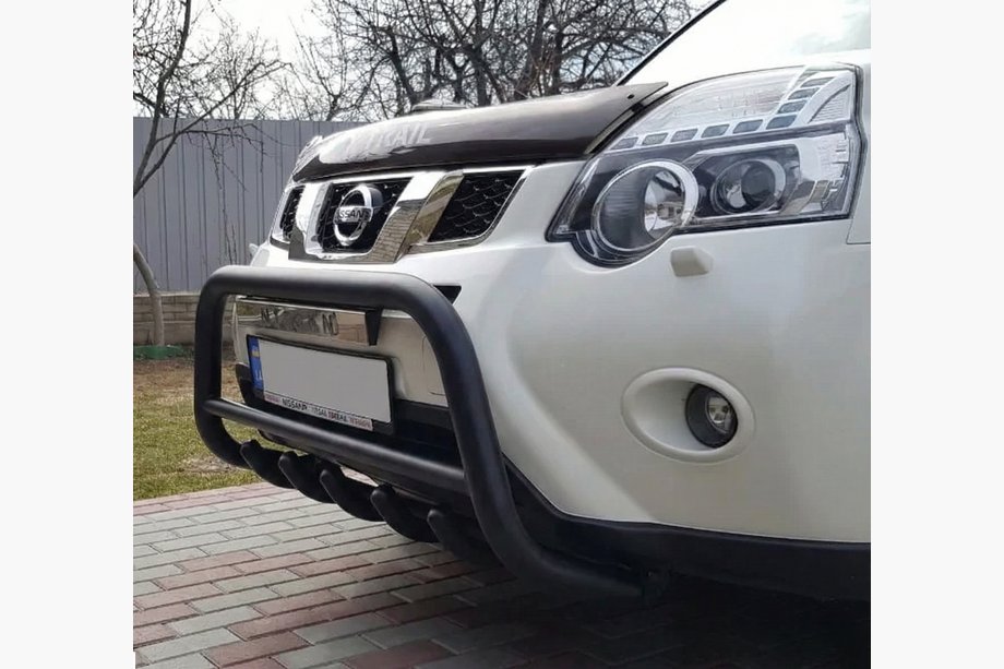 Nissan X-trail T31 2007-2014 Front Guard WT003 Black (Stainless Steel) Photo 9