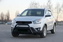 SsangYong Korando 2010-2019 Bull Bar WT003 Black (Stainless Steel) photo 3