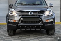 SsangYong Rexton I 2001-2017 Bull Bar WT003 Black Stainless Steel photo 1