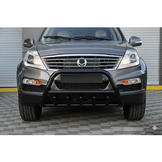 Bull Bar WT003 Black Stainless Steel SsangYong Rexton I 2001-2017 photo 1