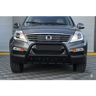 Bull Bar WT003 Black Stainless Steel SsangYong Rexton I 2001-2017 photo 4