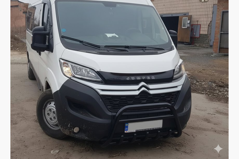 Fiat Ducato 2006-2025 Front Bar WT003 Black (Stainless Steel) Image