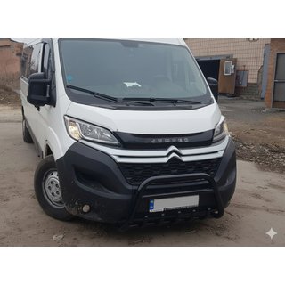 Front Bar WT003 Black (Stainless Steel) Peugeot Boxer 2006-2025 photo 1