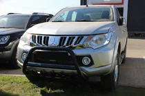 Mitsubishi L200 2015-2024 Bull Bar WT003 Black Stainless Steel photo 1