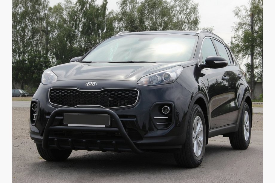 Kia Sportage 2015-2021 Bull Bar WT003 Black Stainless Steel Image