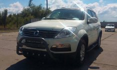 SsangYong Rexton I 2001-2017 Bull Bar WT004 Black (Stainless Steel) photo 2