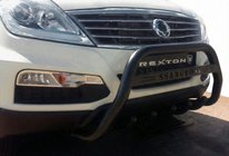 SsangYong Rexton I 2001-2017 Bull Bar WT004 Black (Stainless Steel) photo 1