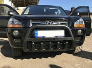 Hyundai Tucson JM 2004- Bull Bar WT004 Black (Stainless Steel) photo 2