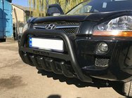 Hyundai Tucson JM 2004- Bull Bar WT004 Black (Stainless Steel) photo 1