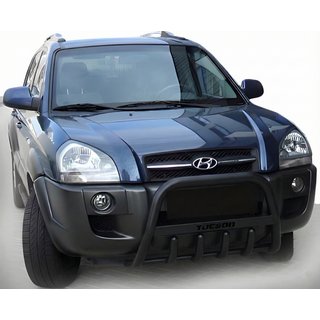 Bull Bar WT004 Black (Stainless Steel) Hyundai Tucson JM 2004- photo 3