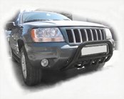 Jeep Grand Cherokee WK 2004-2010 Bull Bar WT003 Black photo 1