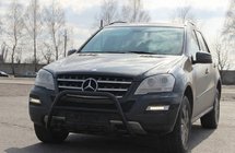 Mercedes ML W164 2005-2011 Bull Bar WT003 Black (Stainless Steel) photo 4